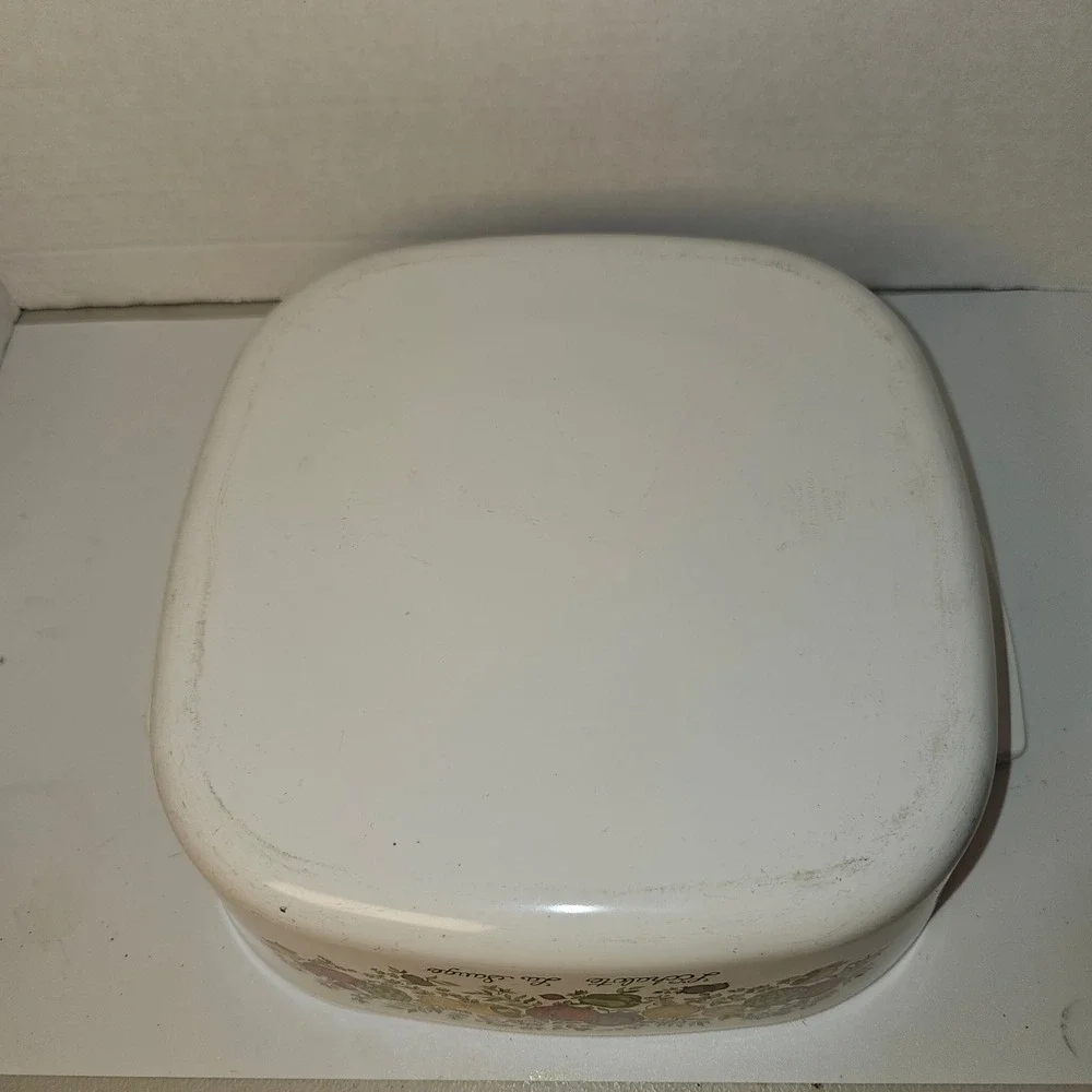 MCM Corning Ware Spice of‎ Life 4 Quart Casserole Dish A-84-B w/ Lid L'Echalote